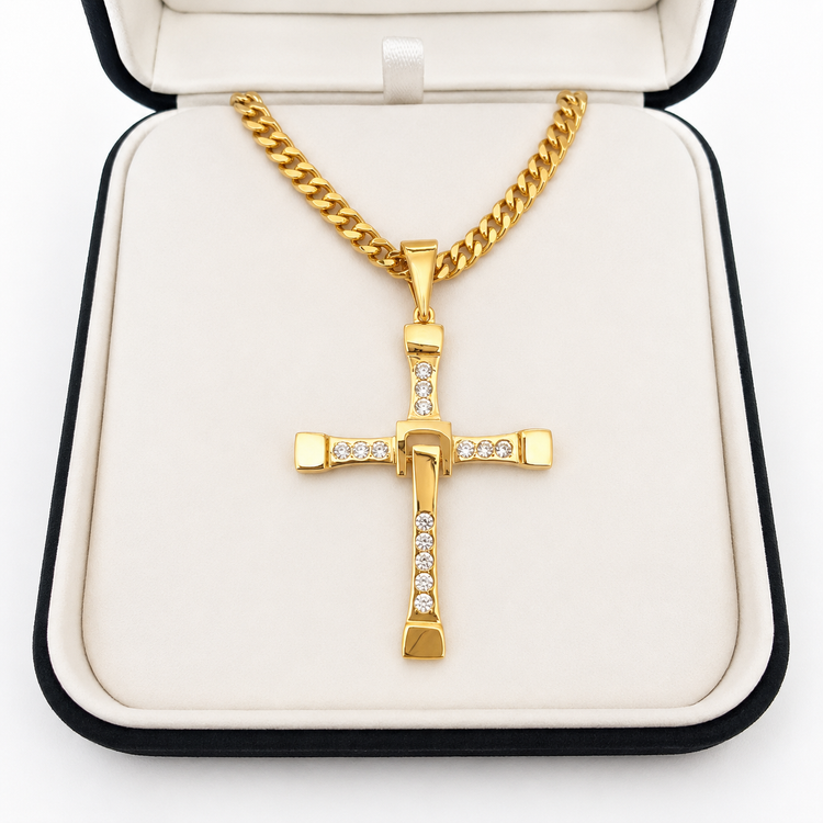 Dije Cruz Oro 18k – Jade18k