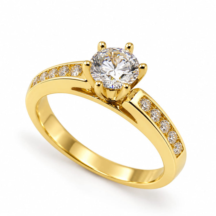 Anillo de compromiso Mi Princesa Encantada en oro 18k – Jade18k