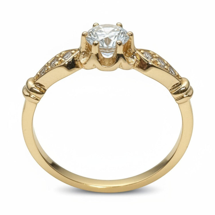 Anillo de compromiso eveli en oro 18k – Jade18k