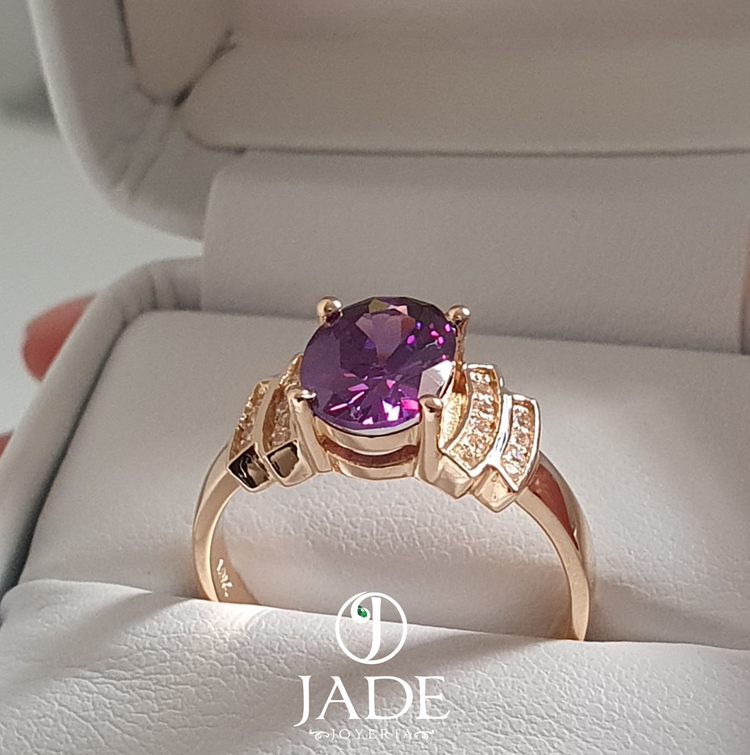 Anillo Axel en oro rosado 18k – Jade18k (vista 3)