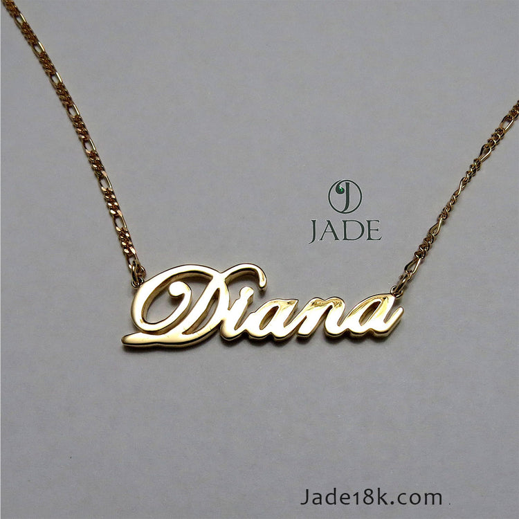 Cadena con nombre personalizado en Oro 18k – Jade18k