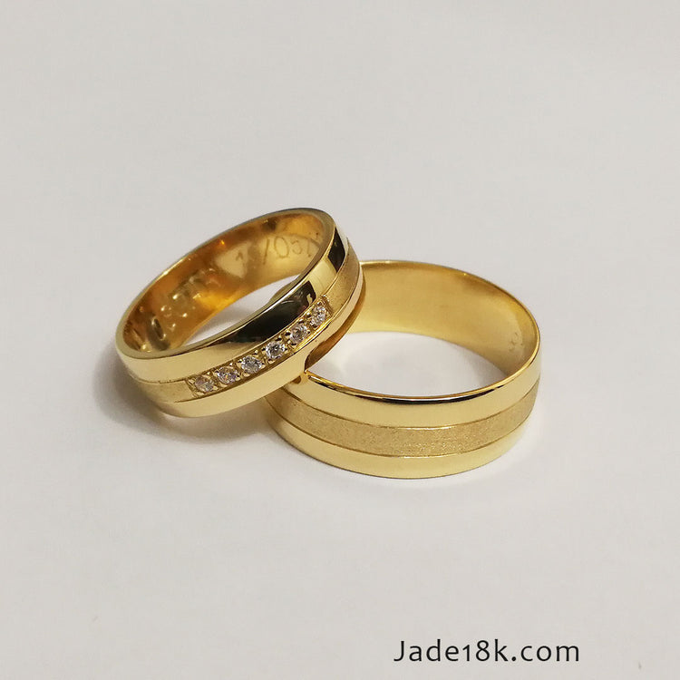 Alianzas aros de boda Siempre Unidos en oro 18k – Jade18k (vista 2)