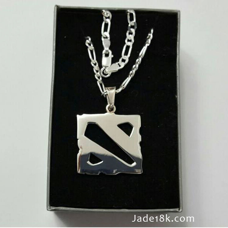 Dije para Varon Simbolo de Dota Plata Ley – Jade18k