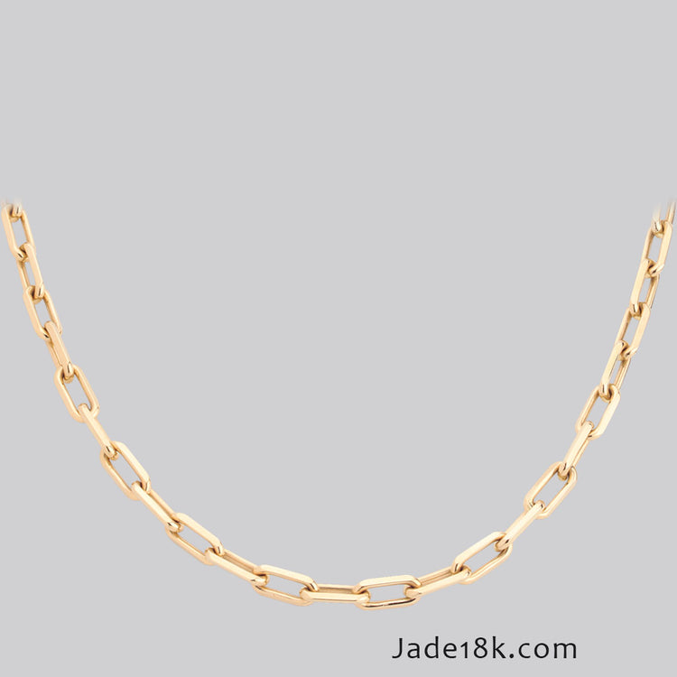Cadena Eslabon Oro 18k – Jade18k