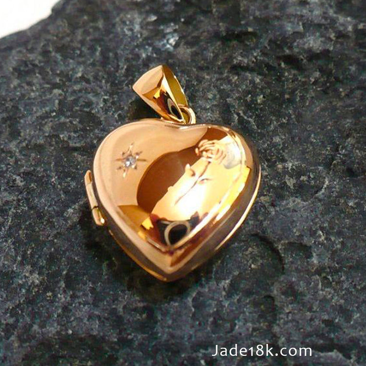 Dije Relicario PortaFoto Oro 18k – Jade18k