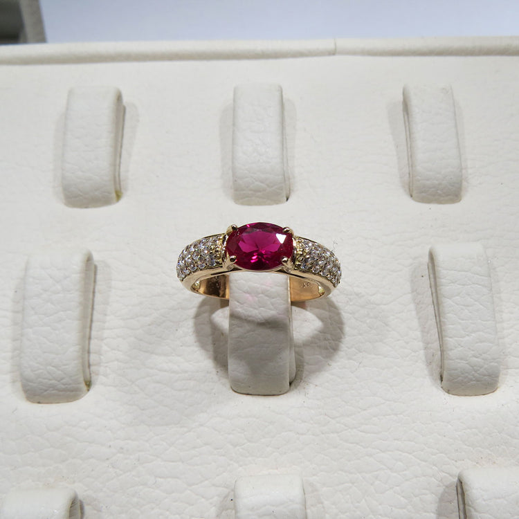 Anillo Ruby love Oro 18k – Jade18k