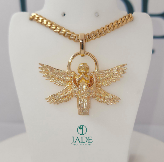 Dije de Ángel en oro 18k