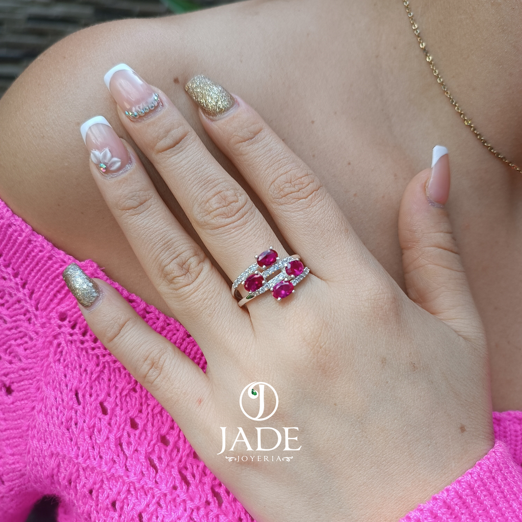 Anillo glamour en plata