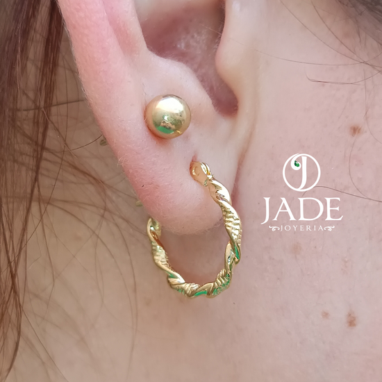 Argollas Abril en oro 18k – Jade18k (vista 3)