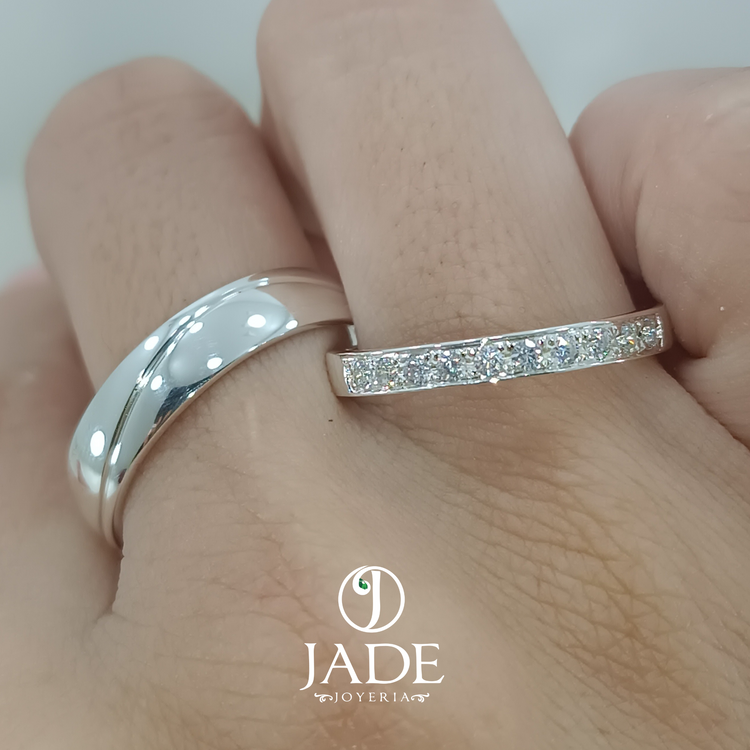 Alianzas de matrimonio abril en plata ley – Jade18k