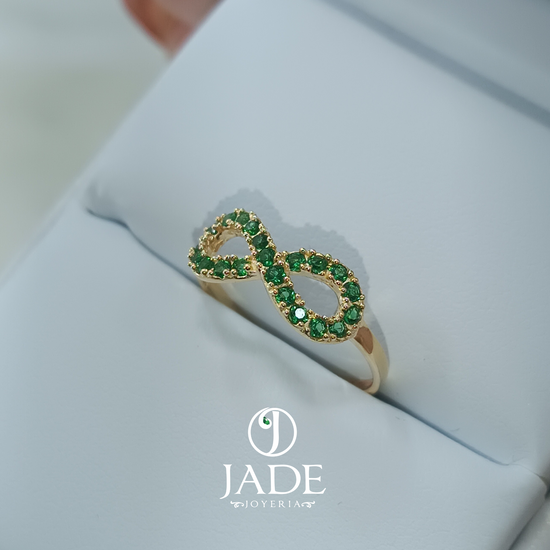 Anillo Infinity en oro 18k – Jade18k (vista 3)