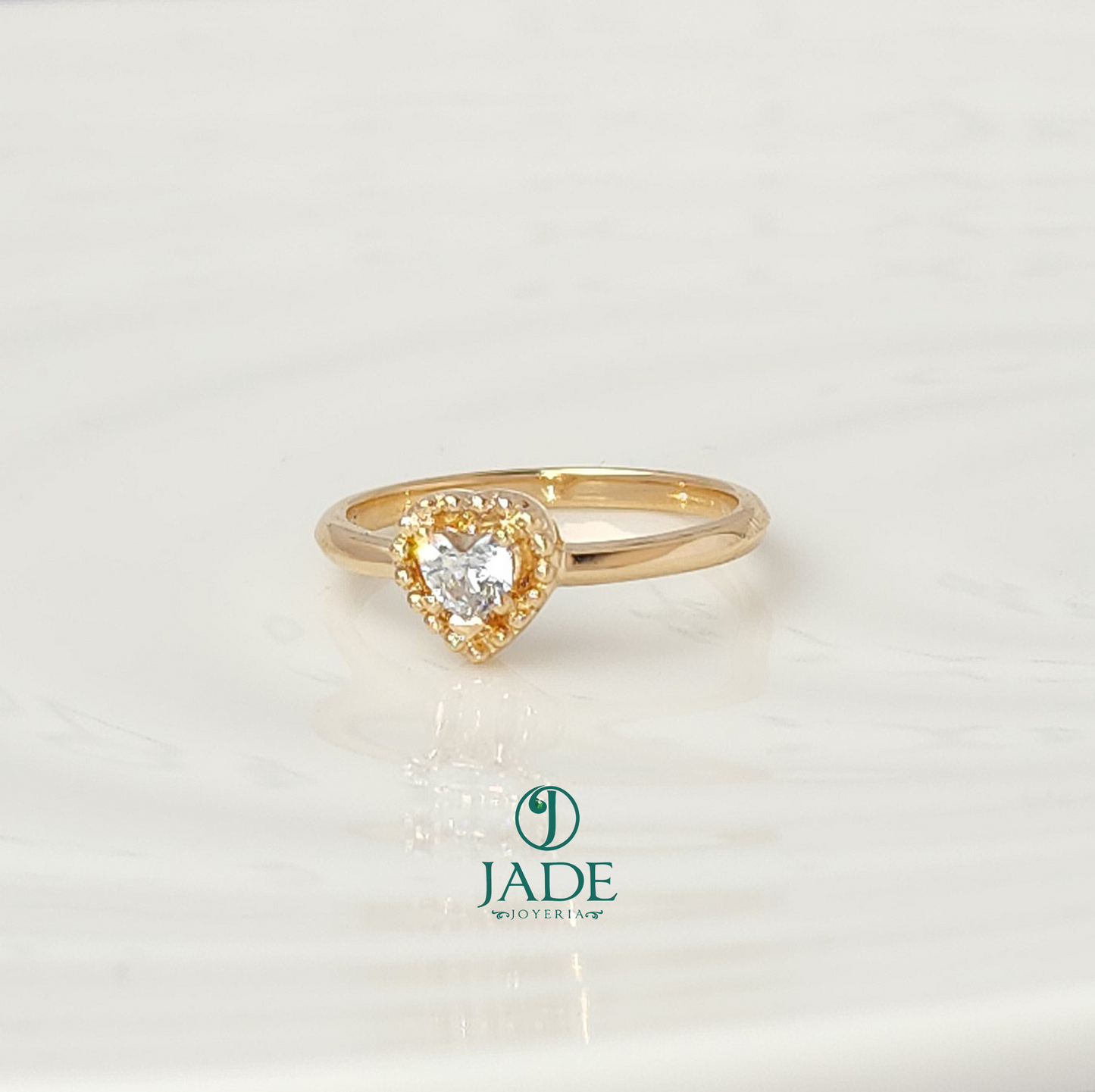 Anillo Cuore de promesa en oro 18k