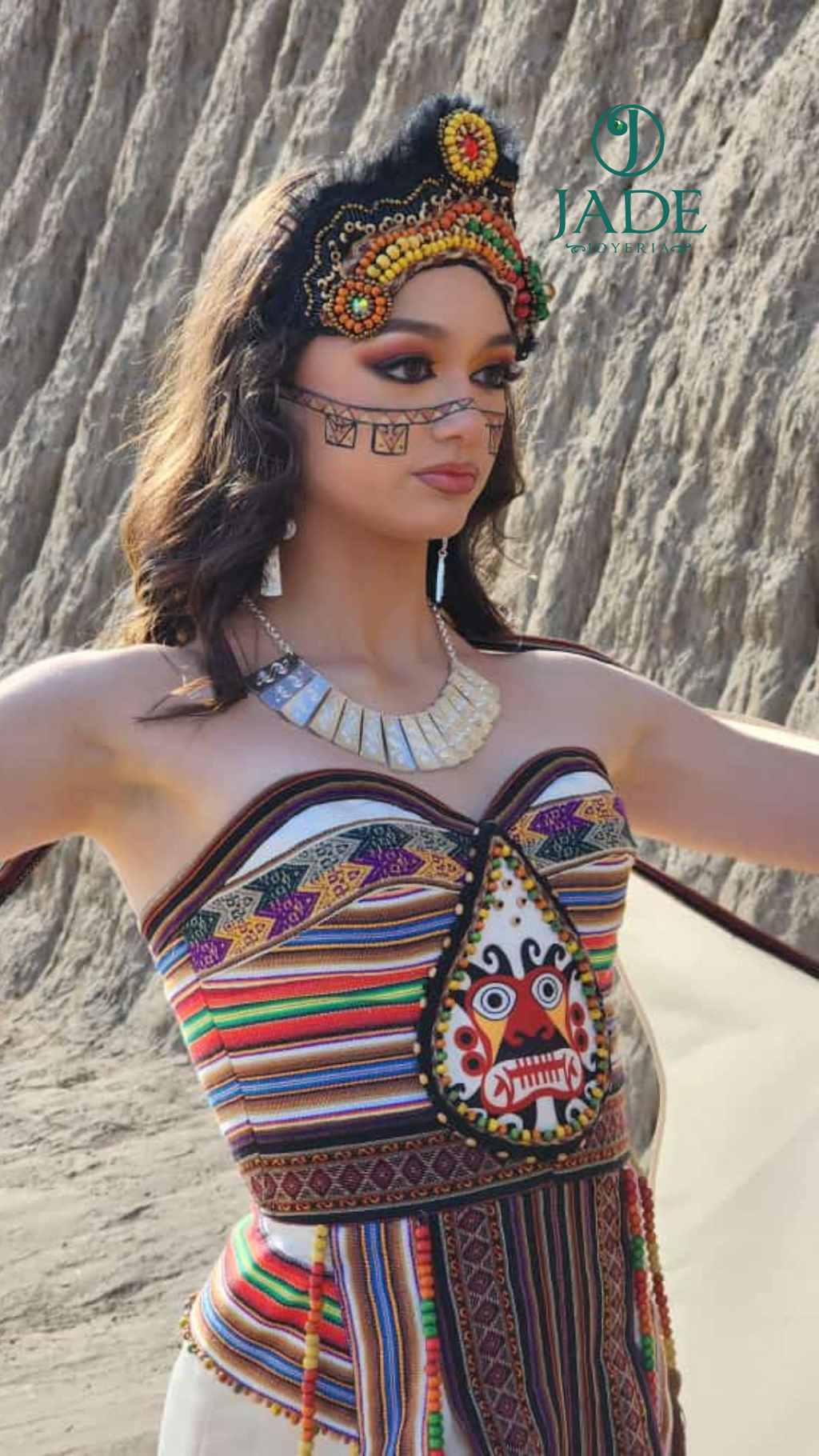 Juego de joyas Chimú hechos en plata ley