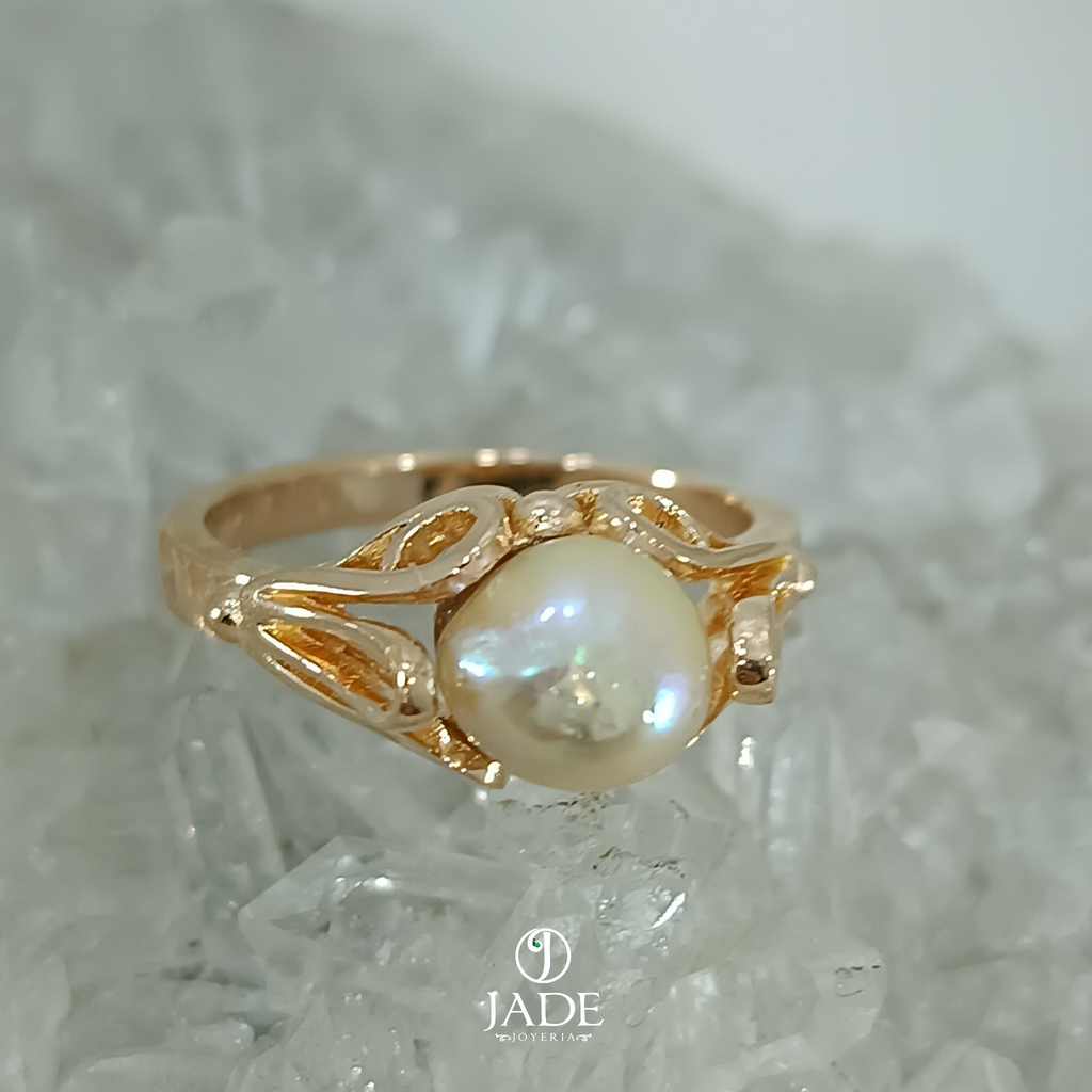 Anillo de compromiso con Perla