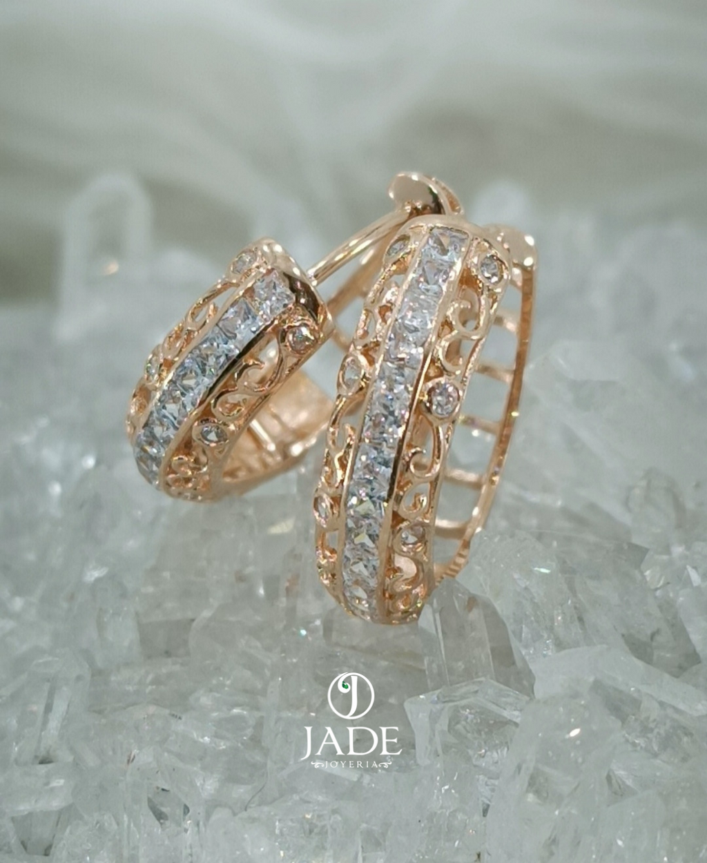 Argollas con piedras