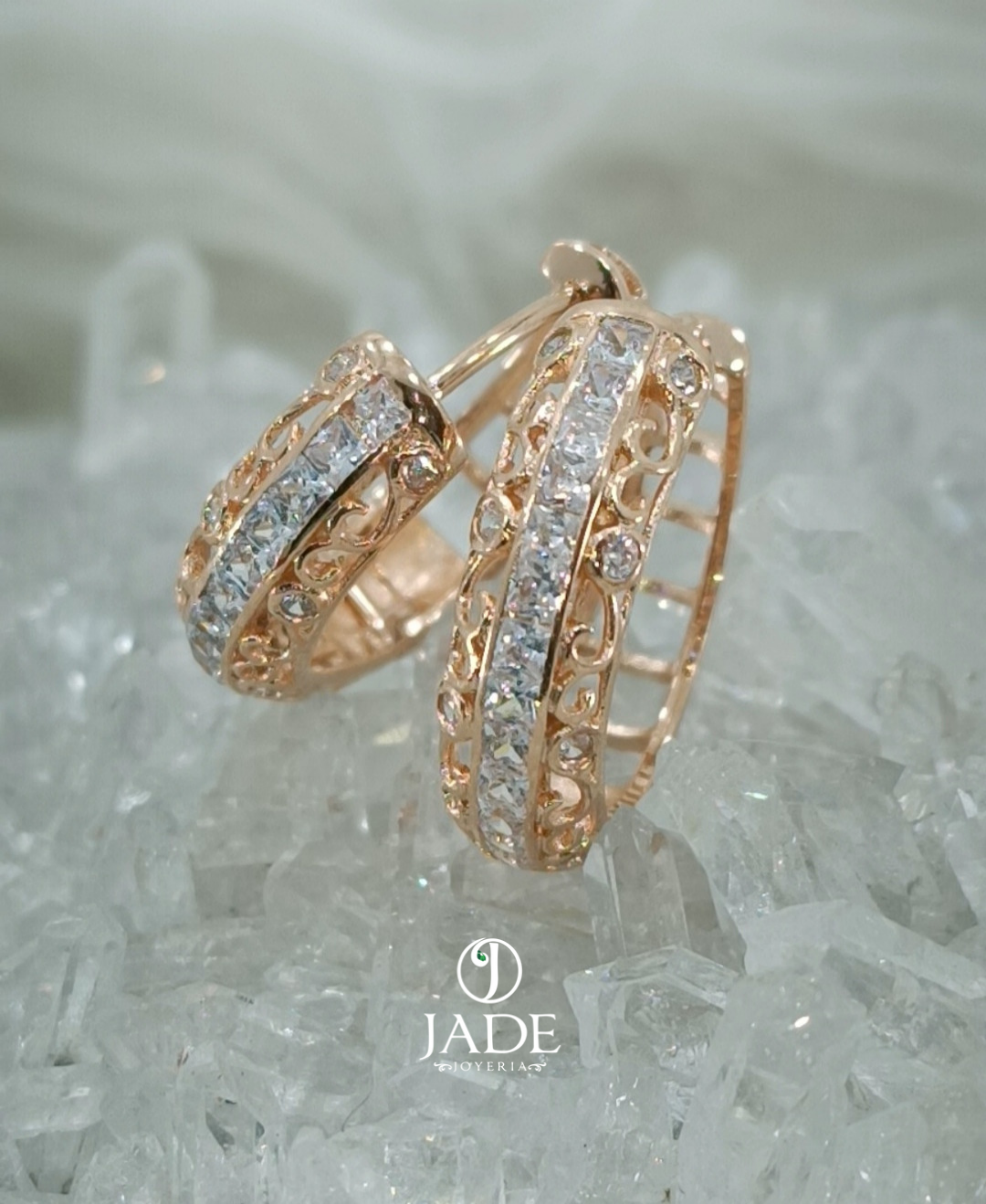 Argollas con piedras