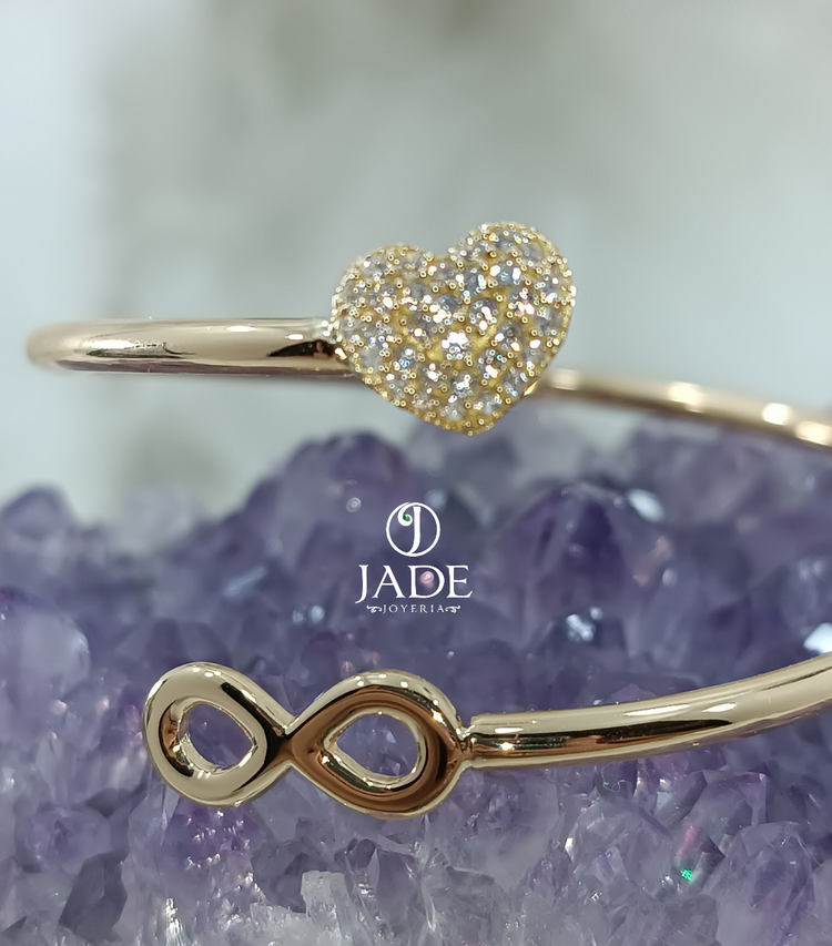 Puñera corazón infinito en oro 18k – Jade18k (vista 3)
