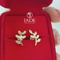 Aretes forma de hojas