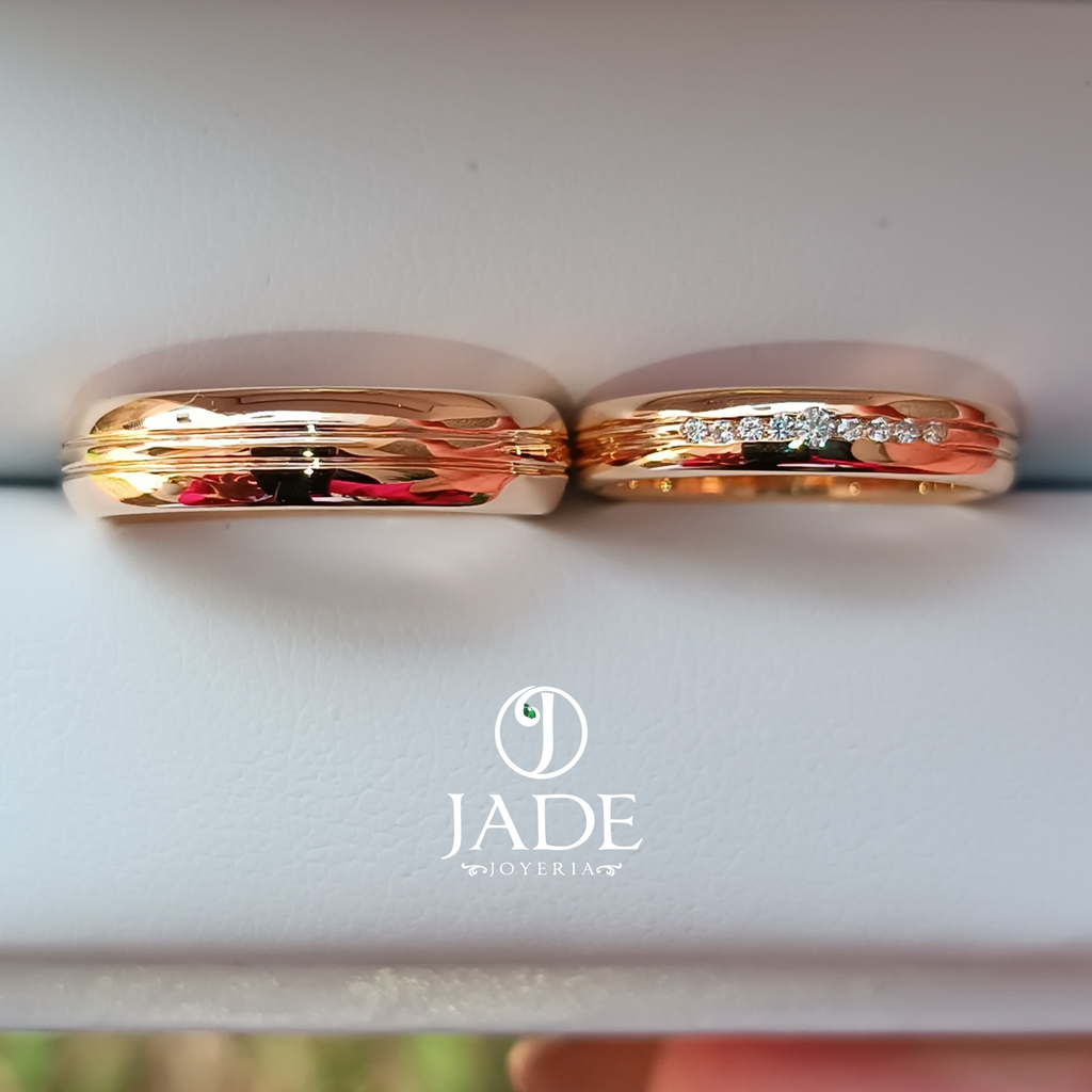 Aros de matrimonio doble linea