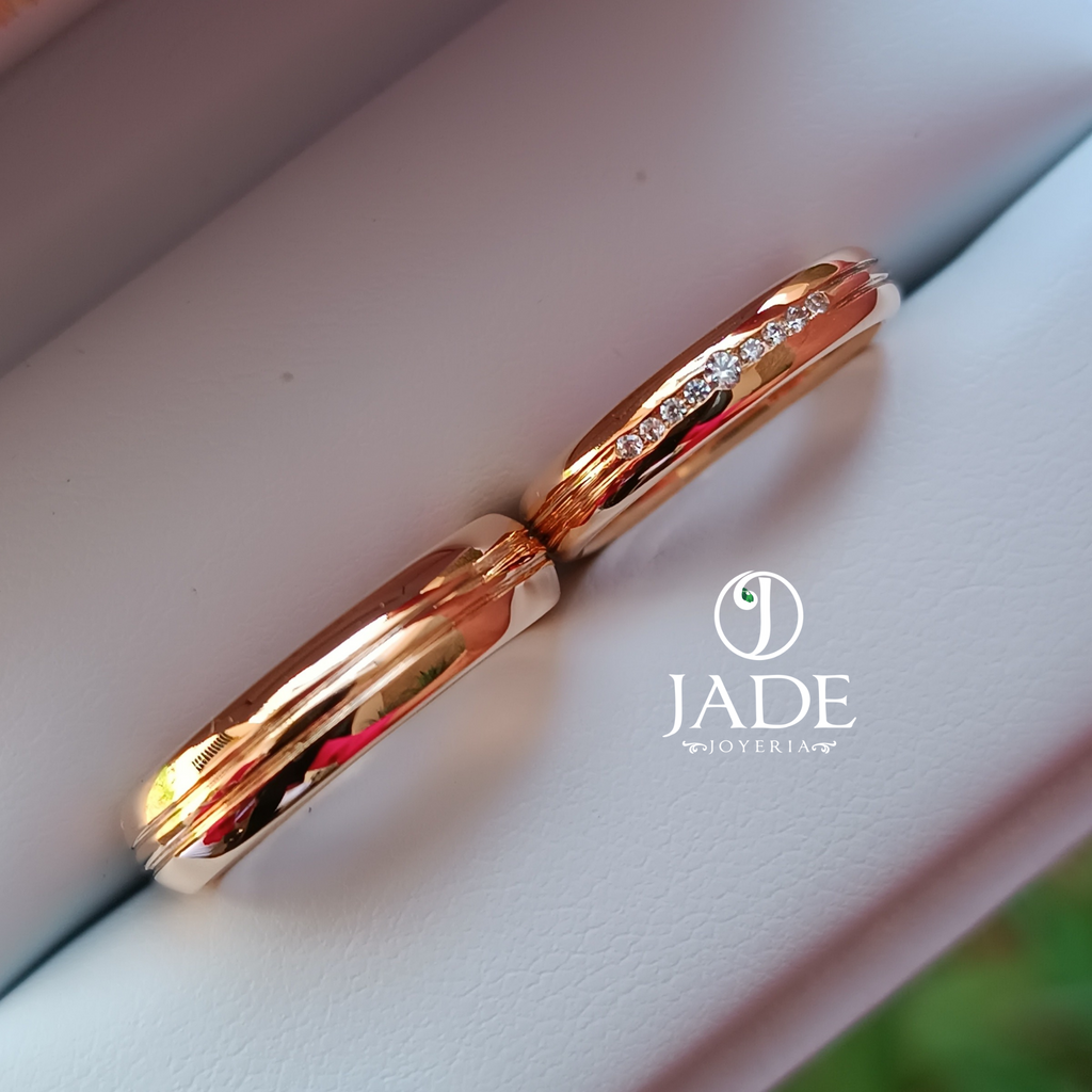 Aros de matrimonio doble linea
