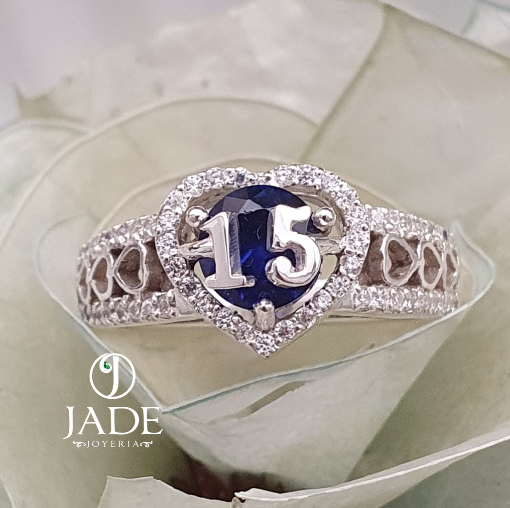 Anillo de 15 años en plata fina