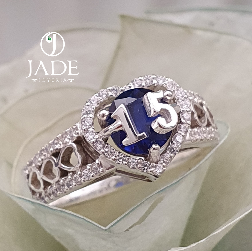 Anillo de 15 años en plata fina