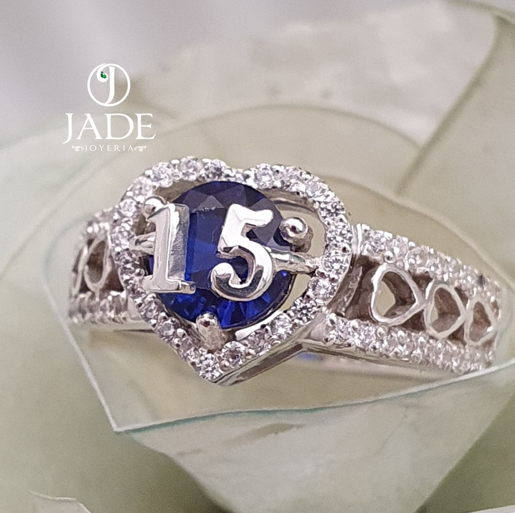 Anillo de 15 años en plata fina