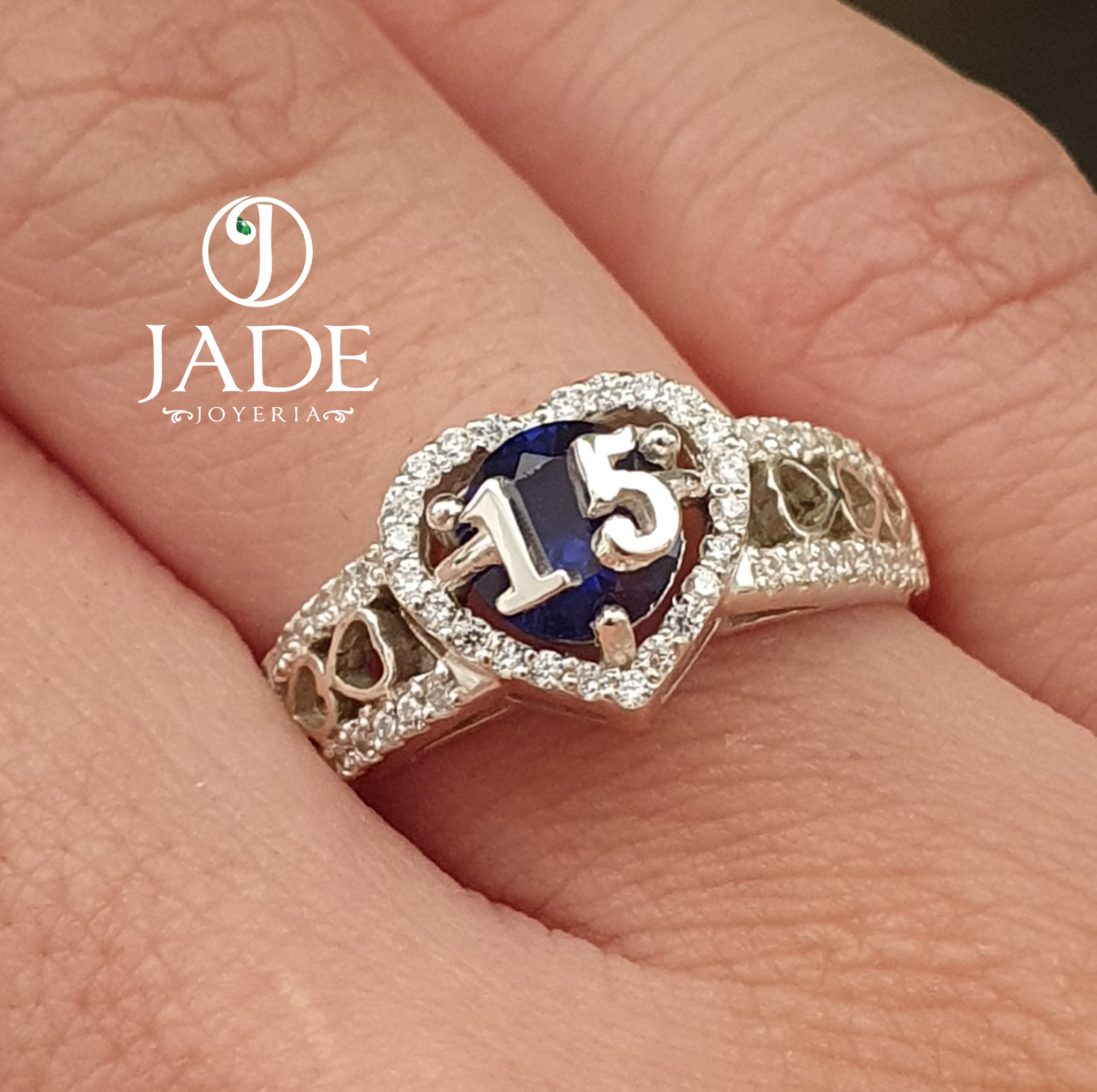 Anillo de 15 años en plata fina