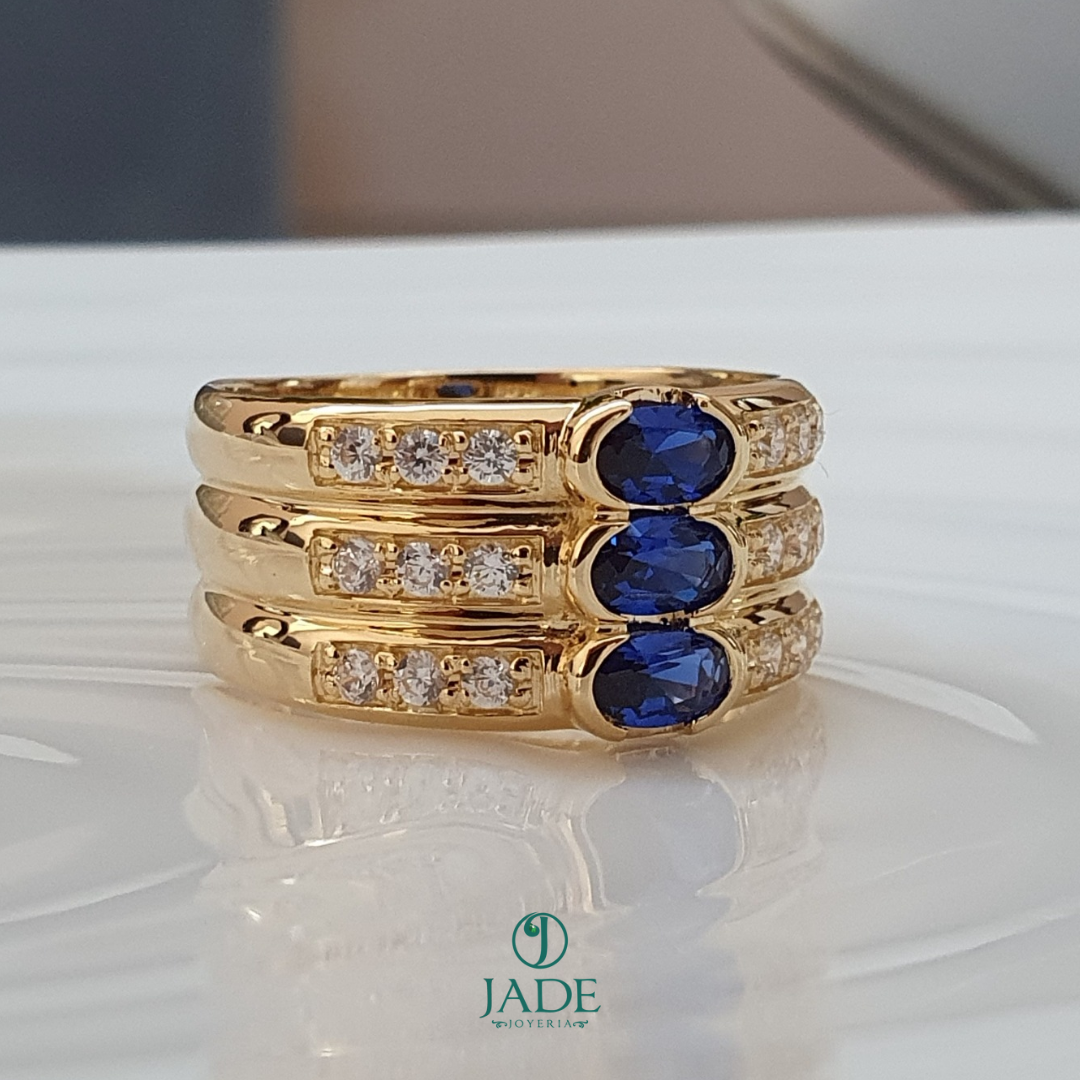 Anillo de tres tiempos