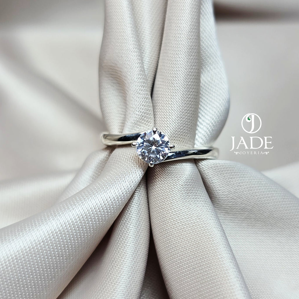 Anillo de Compromiso Plata "Ivette "
