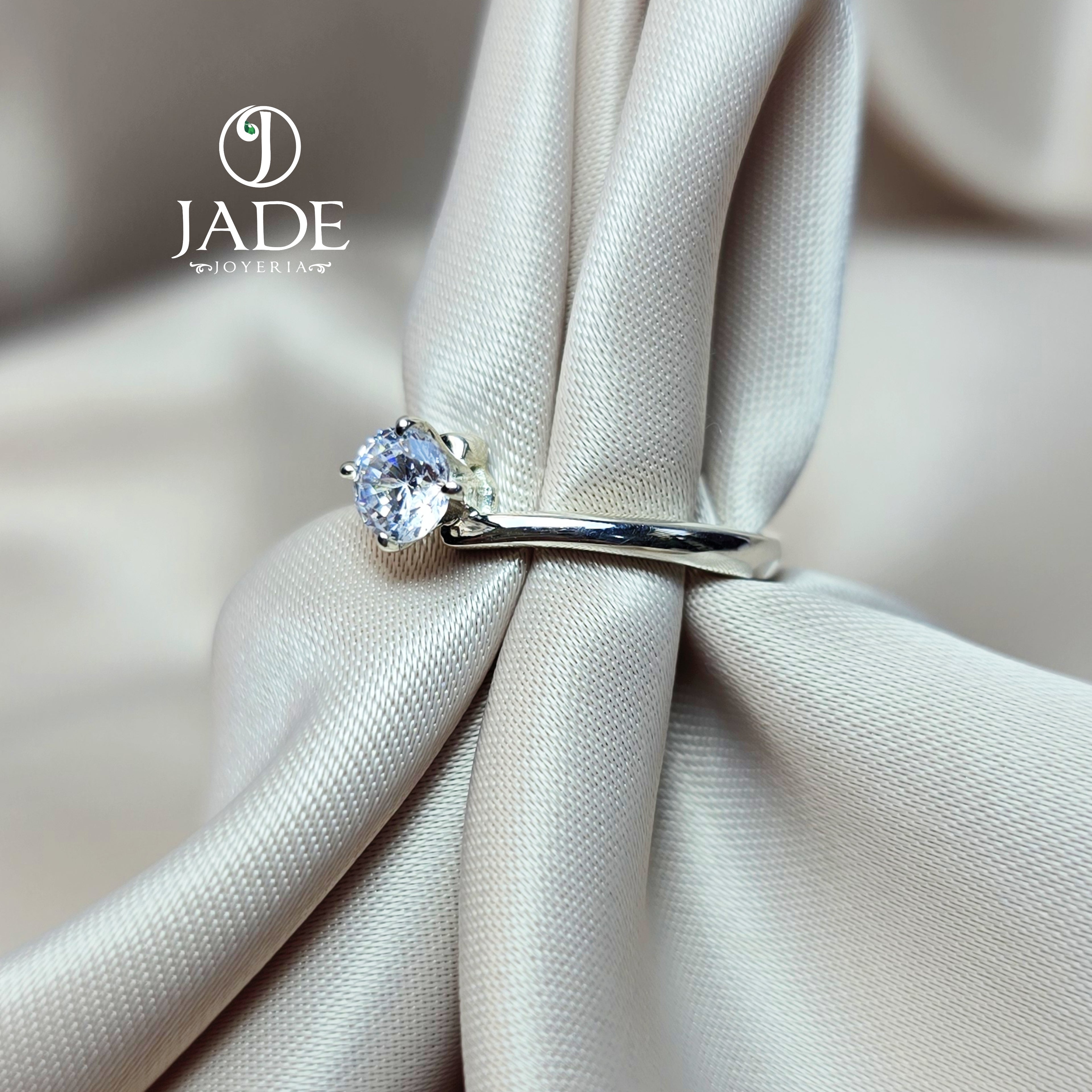 Anillo de Compromiso Plata "Ivette "