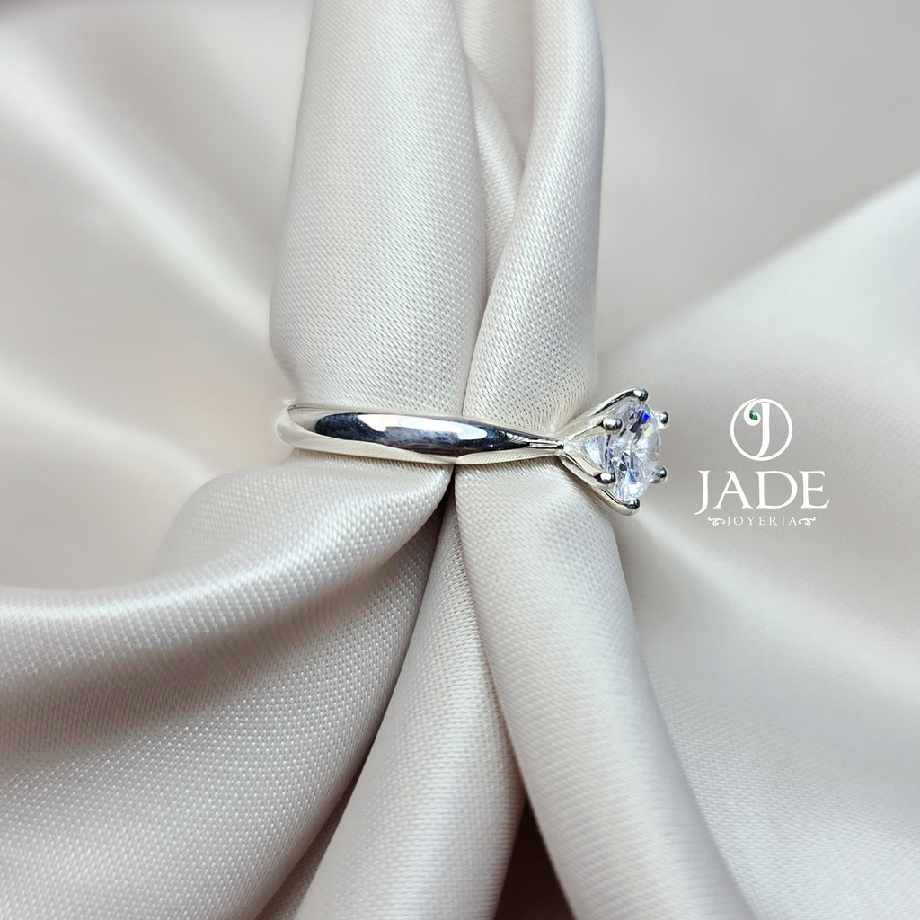 Anillo de Compromiso Plata "Ivette "