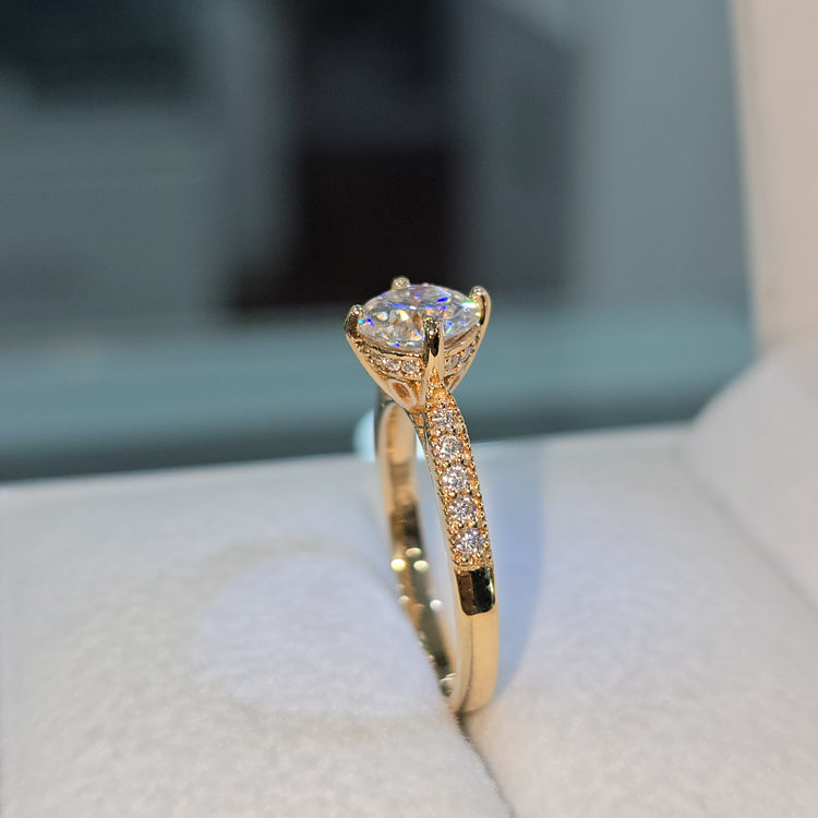 Anillo de Compromiso "My Beautiful" en oro 18k – Jade18k (vista 3)