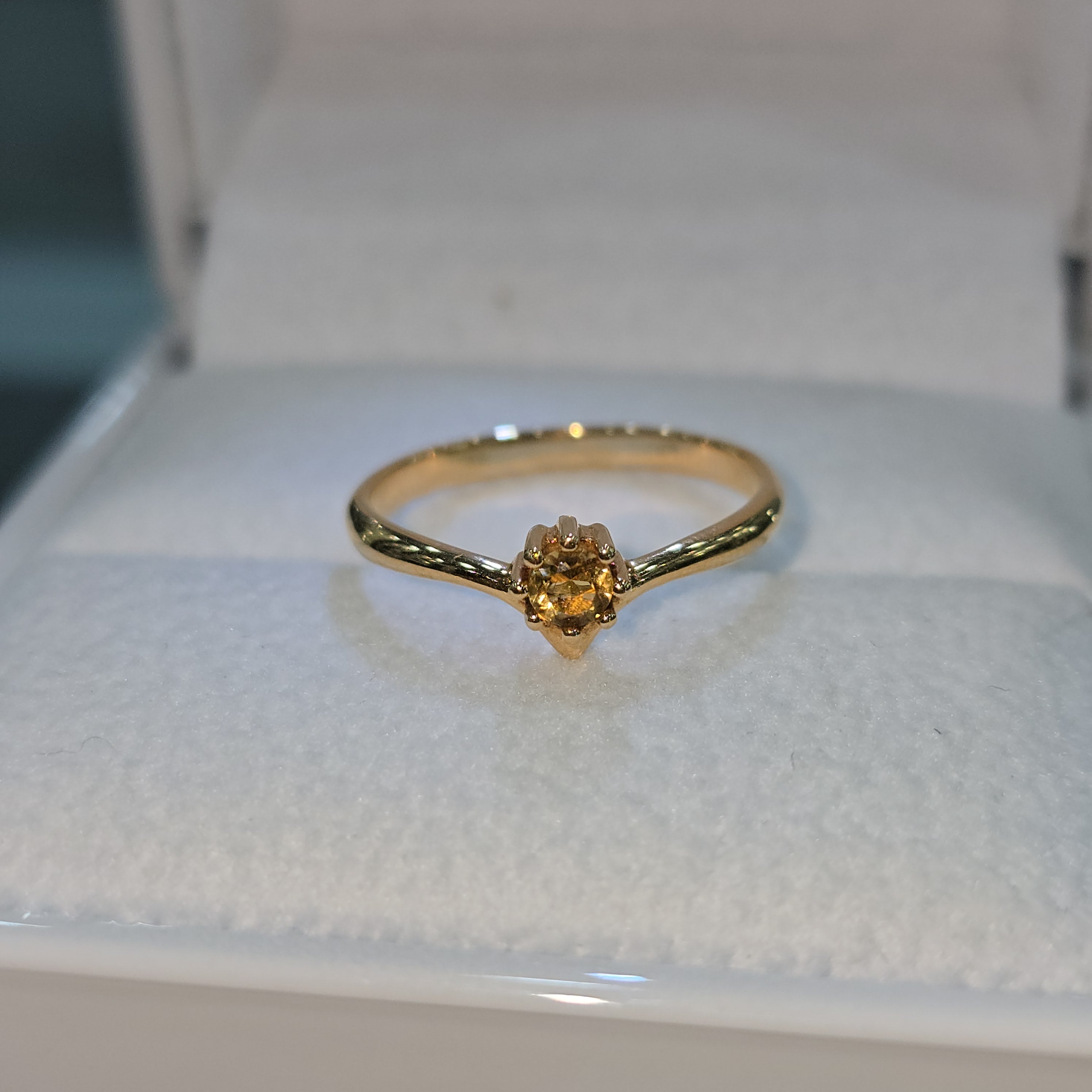 Anillo Citrino de vida