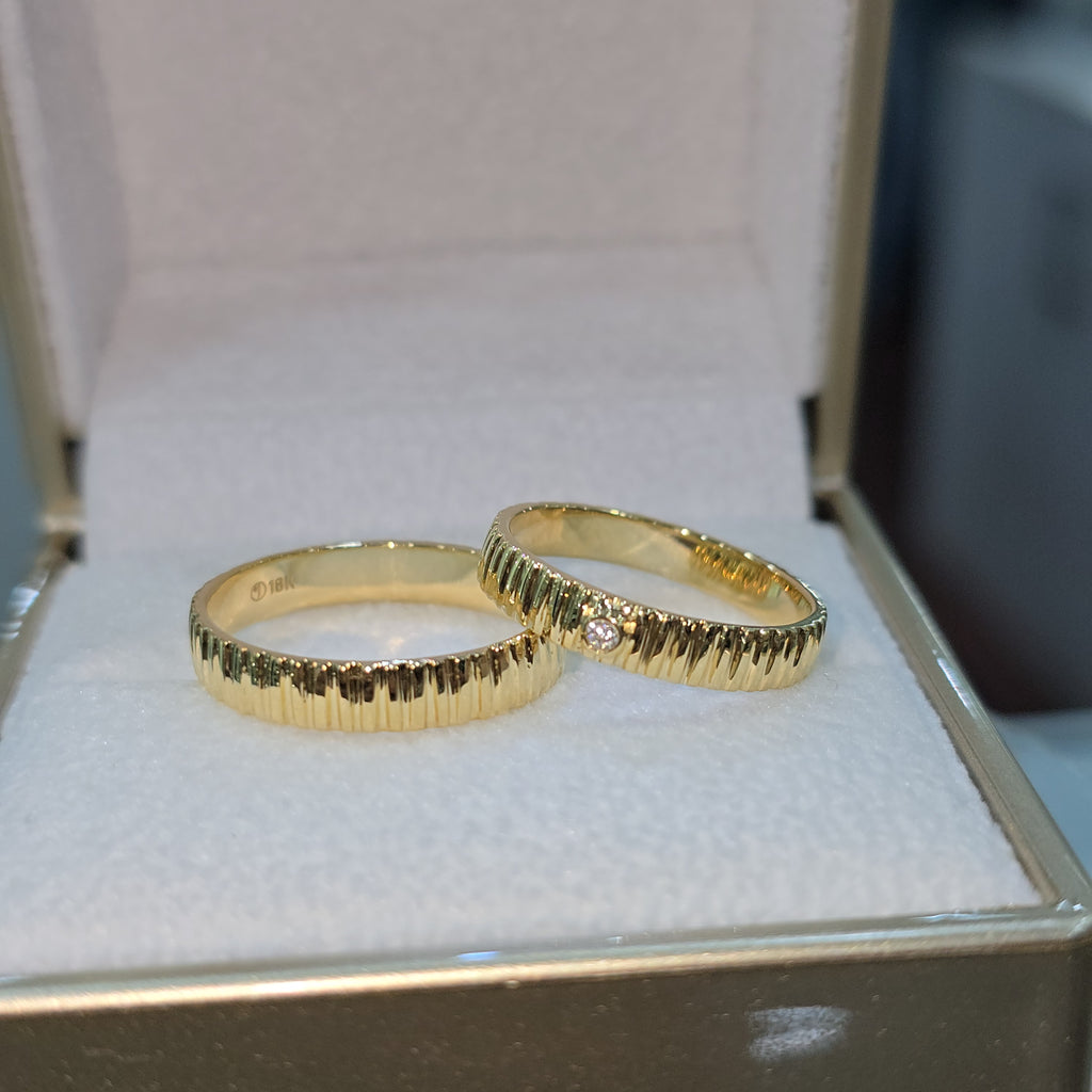 Aros de boda en oro 18k Eternidad mia