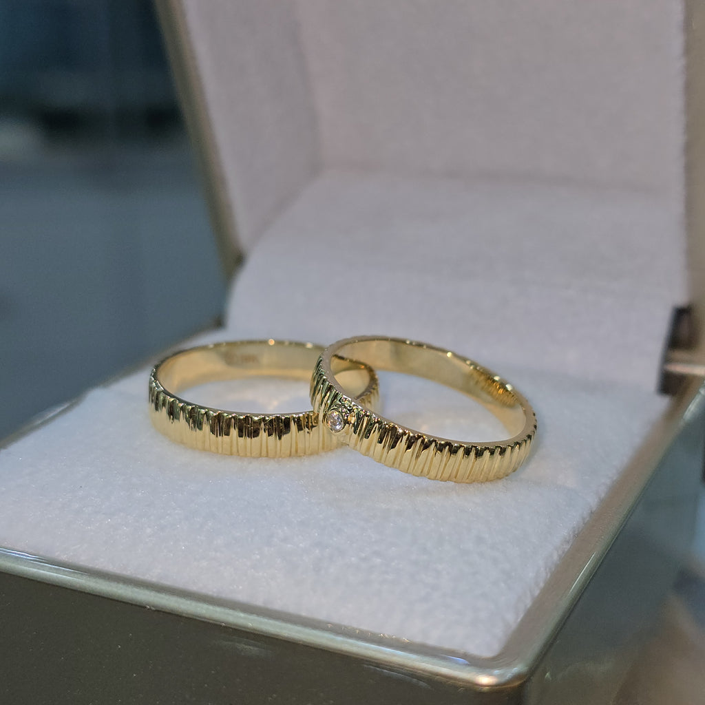 Aros de boda en oro 18k Eternidad mia