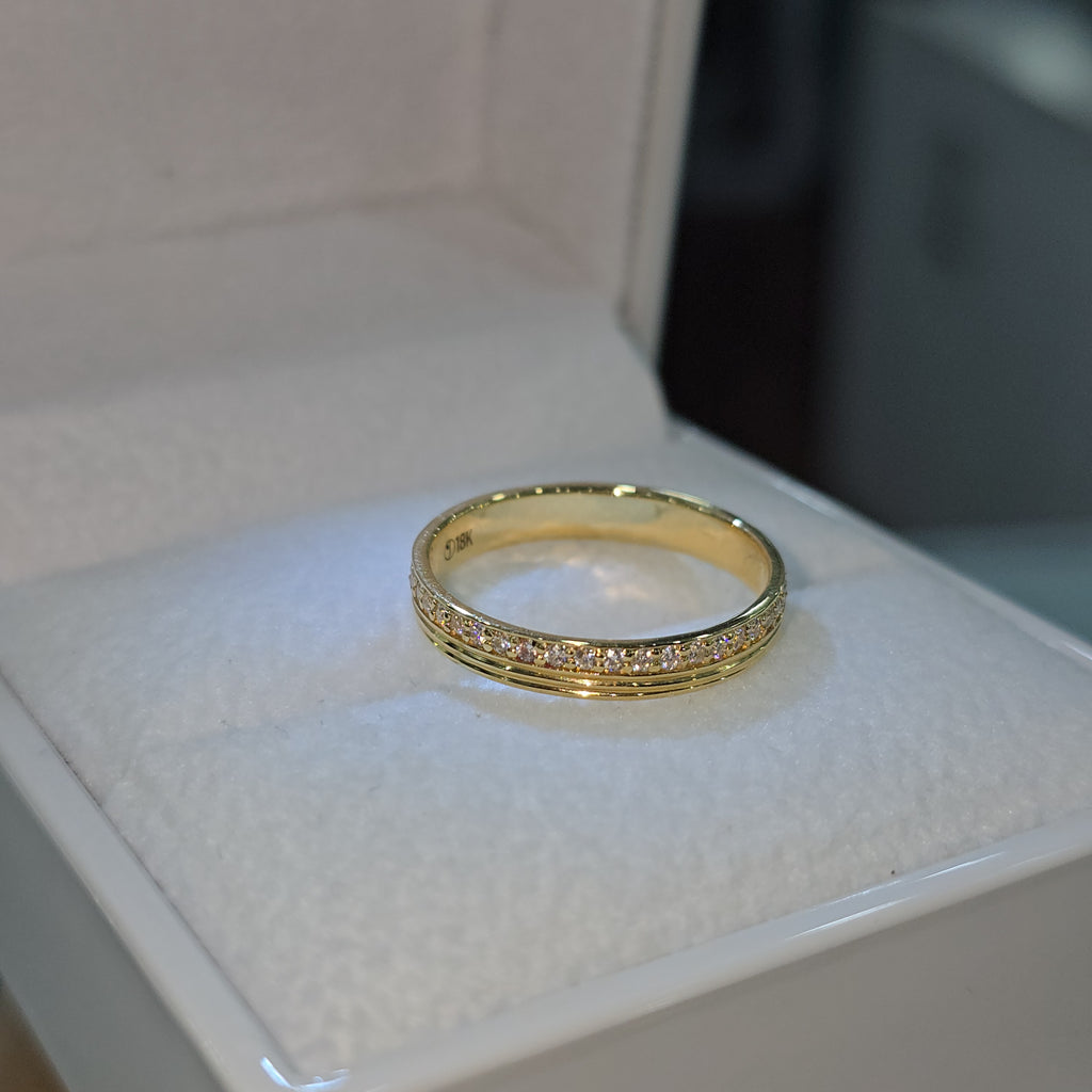 Aro de Boda con Moissanite Latido de Amor