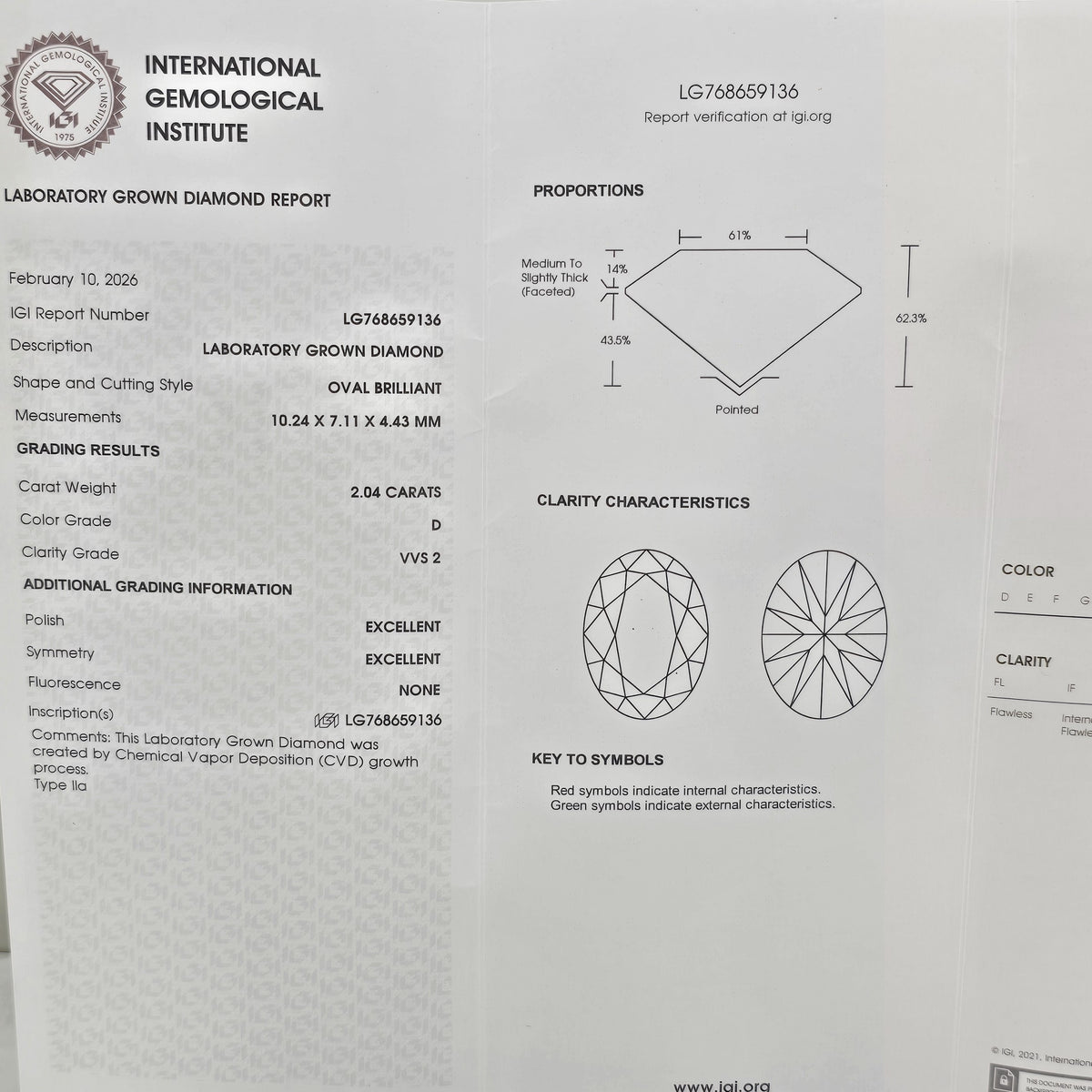 Anillo De Compromiso Eterno Con Diamante De Laboratorio