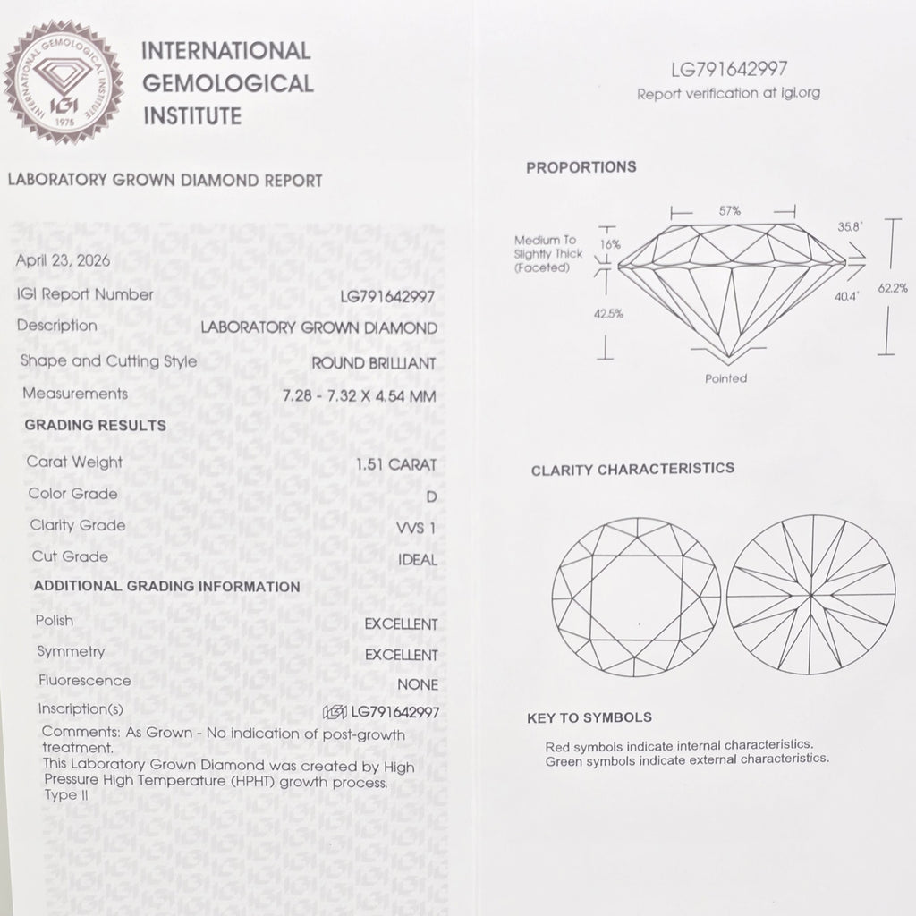 Anillo de Compromiso en Oro 18k con Diamante de Laboratorio  Majestic