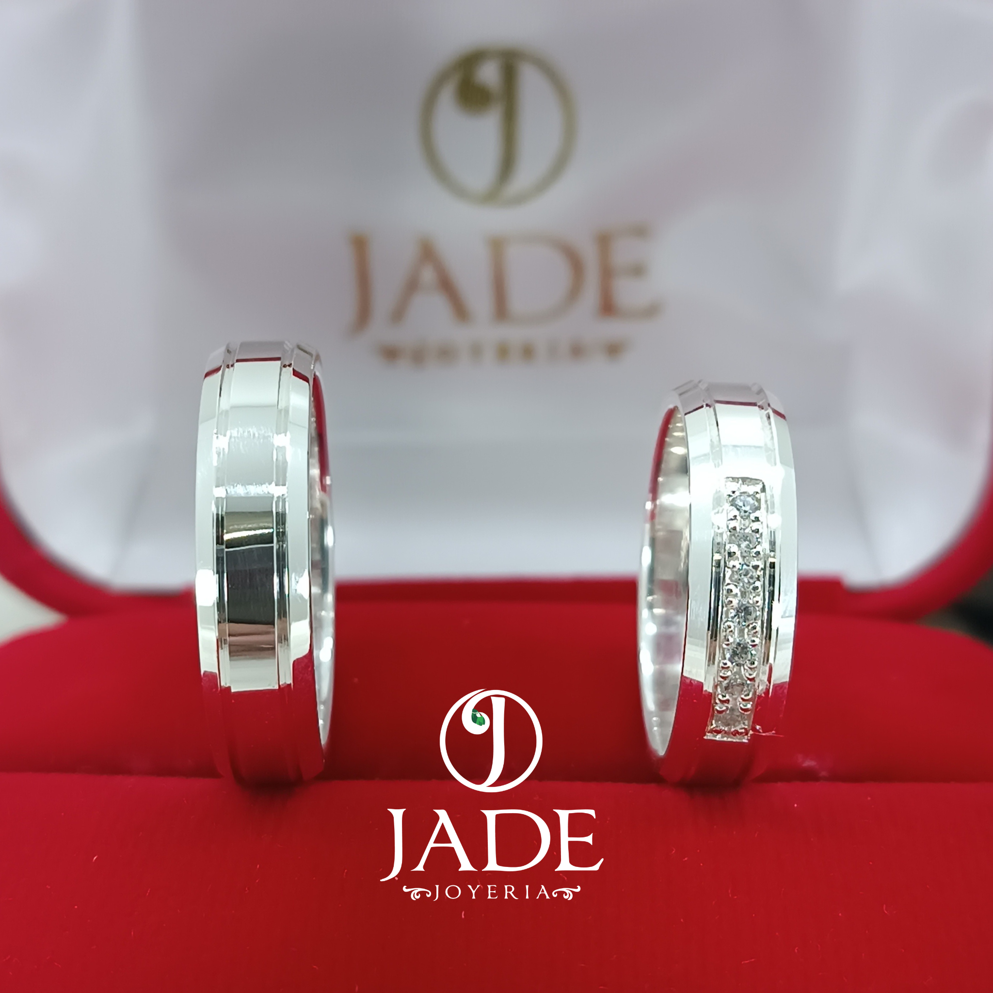 Alianzas de boda en plata ley