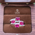 Anillo glamour en plata