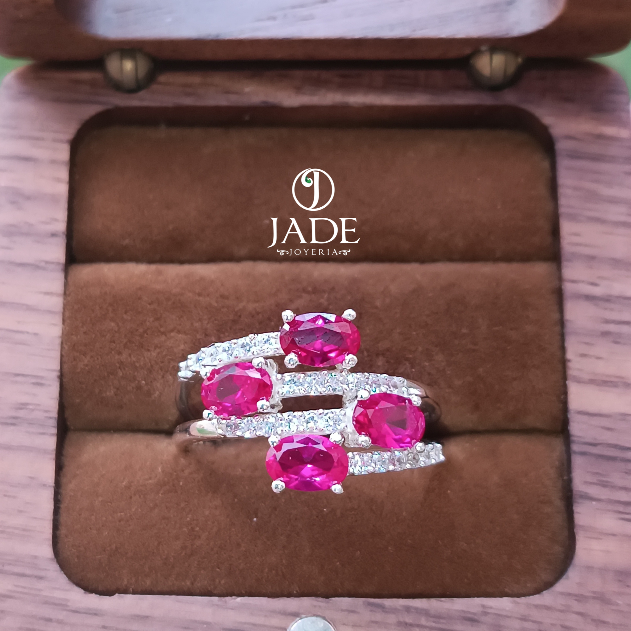 Anillo glamour en plata