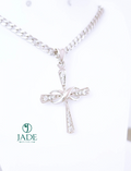 Dije de Cruz Lucía en plata ley
