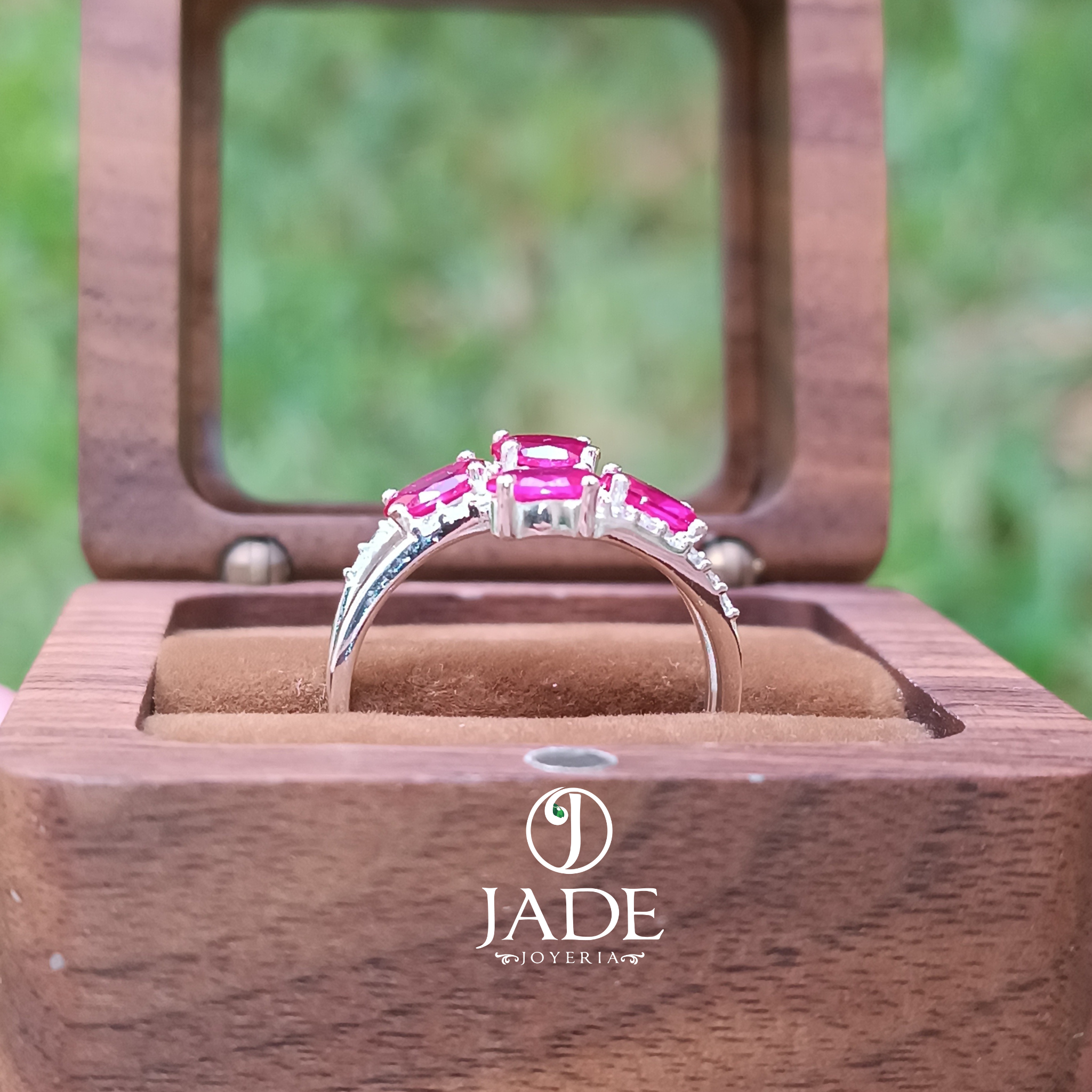 Anillo glamour en plata