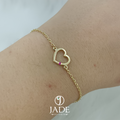 Pulsera con corazón calado a láser