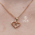 Collar con dije corazón personalizado