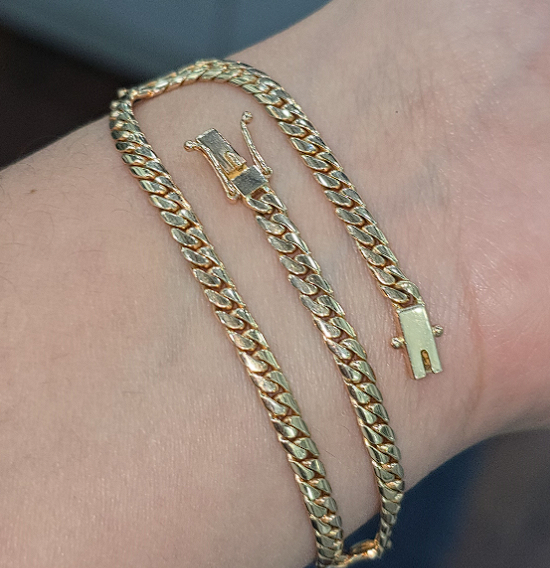 Pulsera "Lomo de Corvina Deluxe" en oro 18k – Jade18k