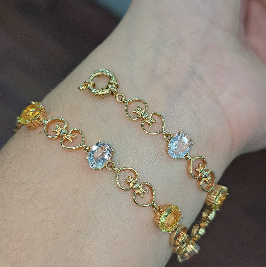 Pulsera Piedras Naturales Encanto