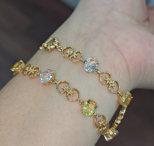 Pulsera Piedras Naturales Encanto