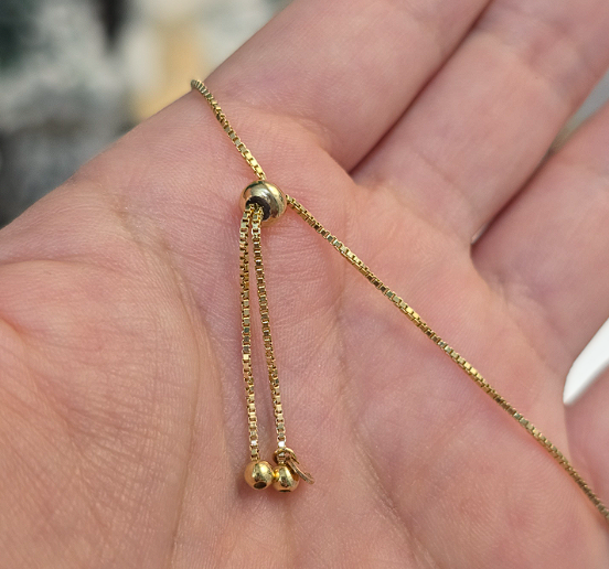 Pulsera Regulable de Oro Sol
